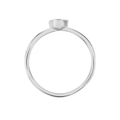 Bague Solitaire Mathylda Argent Blanc Oxyde De Zirconium|Marc Orian Outlet