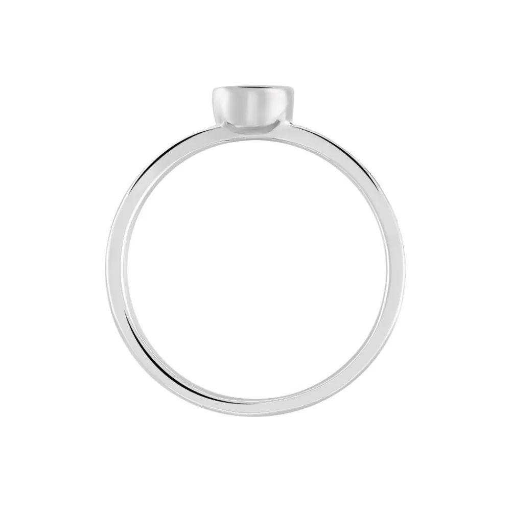Bague Solitaire Mathylda Argent Blanc Oxyde De Zirconium|Marc Orian Best