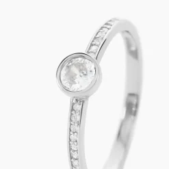 Bague Solitaire Mathylda Argent Blanc Oxyde De Zirconium|Marc Orian Best