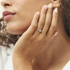 Bague Solitaire Mathylda Argent Blanc Oxyde De Zirconium|Marc Orian Best