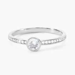 Bague Solitaire Mathylda Argent Blanc Oxyde De Zirconium|Marc Orian Best