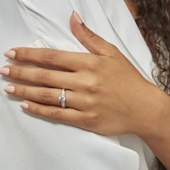 Bague Solitaire Messine De Zirconium|Marc Orian Online