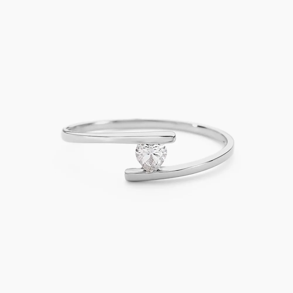 Bague Solitaire Moera Or Blanc Oxyde De Zirconium|Marc Orian Best