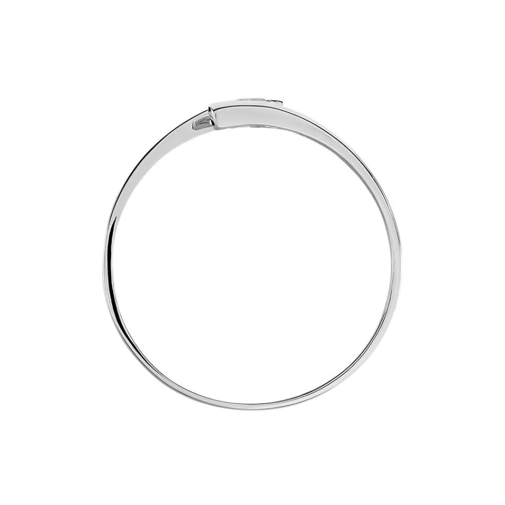Bague Solitaire Moera Or Blanc Oxyde De Zirconium|Marc Orian Best