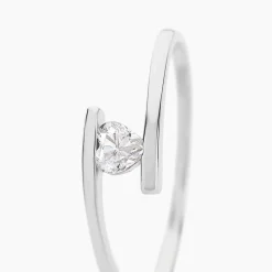 Bague Solitaire Moera Or Blanc Oxyde De Zirconium|Marc Orian Best