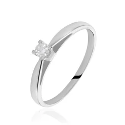 Bague Solitaire Morrigane Or Blanc Diamant|Marc Orian Discount