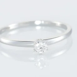 Bague Solitaire Natalia Or Blanc Diamant|Marc Orian Best