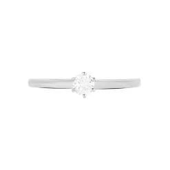 Bague Solitaire Natalia Or Blanc Diamant|Marc Orian Best