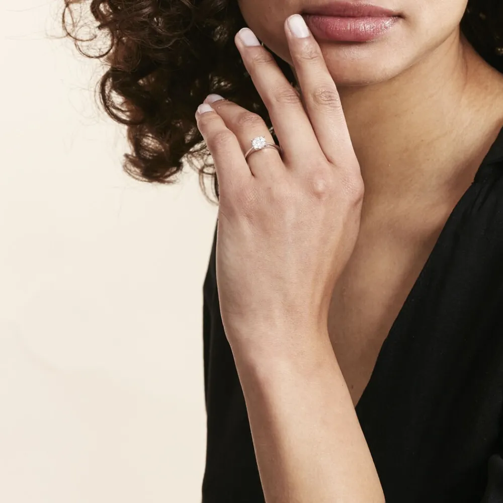 Bague Solitaire Or Blanc Dream Diamants|Marc Orian Online