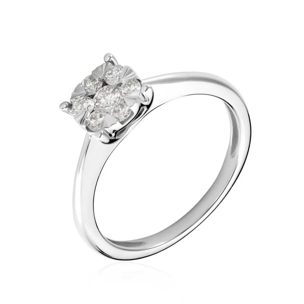 Bague Solitaire Or Blanc Dream Diamants|Marc Orian Online