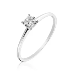 Bague Solitaire Or Blanc Dream Diamants|Marc Orian Clearance