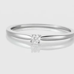 Bague Solitaire Or Blanc Flora Diamant|Marc Orian Clearance