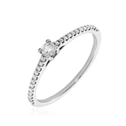 Bague Solitaire Or Blanc Nyala Diamants|Marc Orian Hot