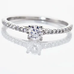 Bague Solitaire Or Blanc Nyala Diamants|Marc Orian Hot