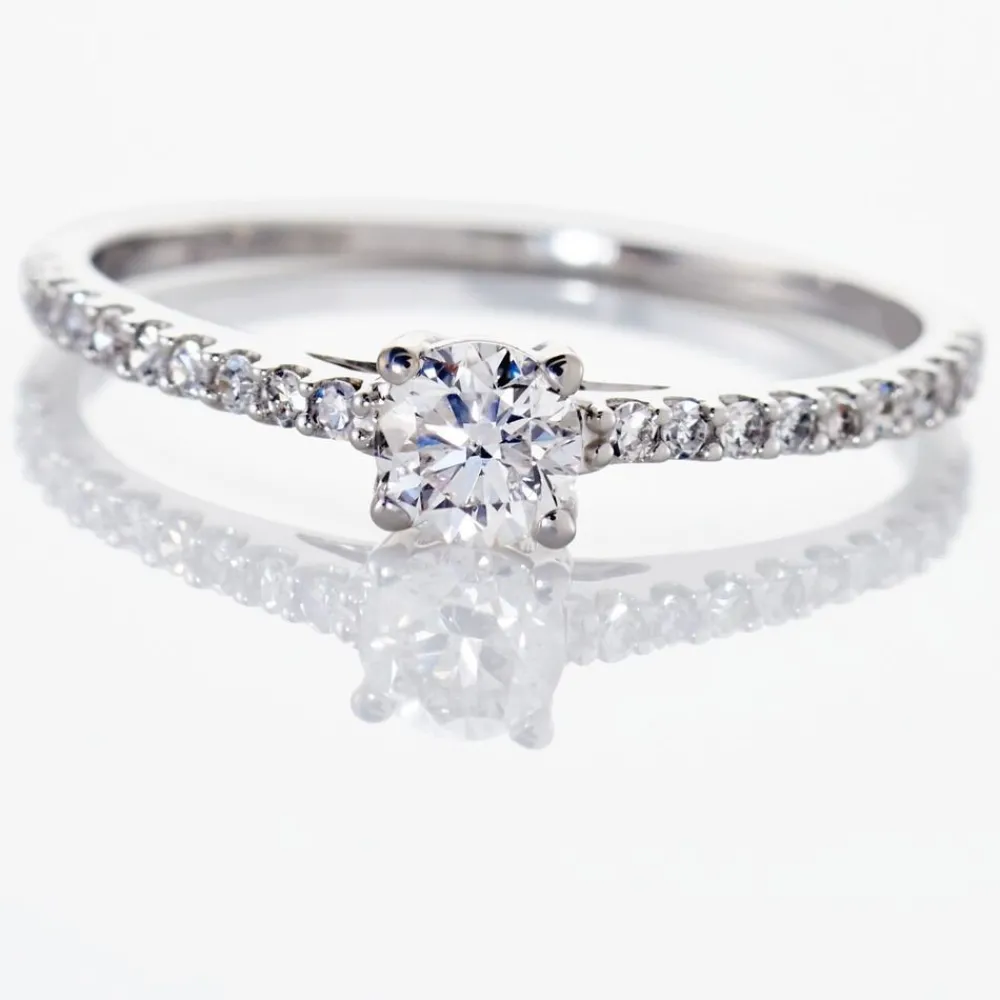 Bague Solitaire Or Blanc Nyala Diamants|Marc Orian Hot
