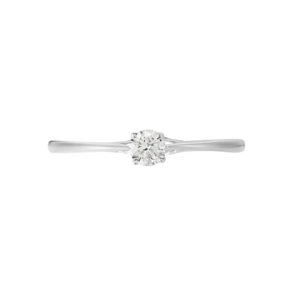 Bague Solitaire Or Blanc Solenia Diamant|Marc Orian