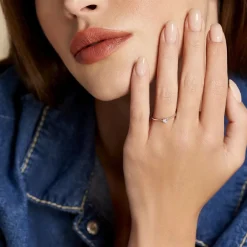 Bague Solitaire Or Blanc Solenia Diamant|Marc Orian