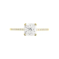 Bague Solitaire Or Jaune Beline Oxyde De Zirconium|Marc Orian