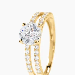 Bague Solitaire Or Jaune Cesarine Oxyde De Zirconium|Marc Orian Sale