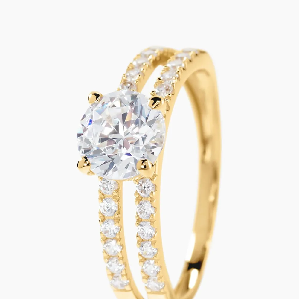 Bague Solitaire Or Jaune Cesarine Oxyde De Zirconium|Marc Orian Sale