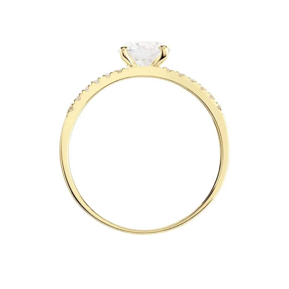 Bague Solitaire Or Jaune Cesarine Oxyde De Zirconium|Marc Orian Sale