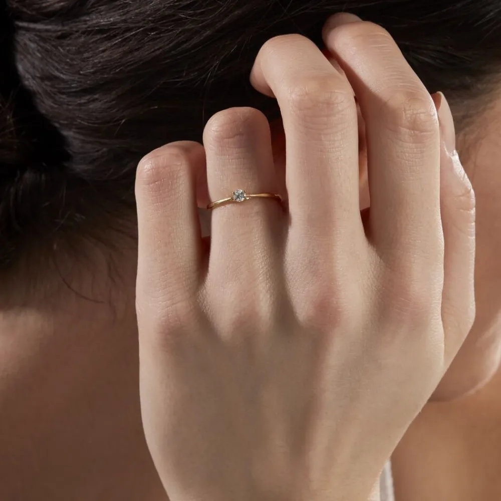Bague Solitaire Or Jaune Solenia Diamant|Marc Orian Sale
