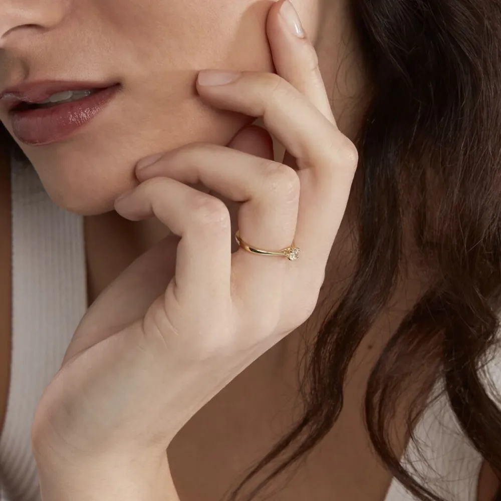 Bague Solitaire Or Jaune Solenia Diamant|Marc Orian Hot
