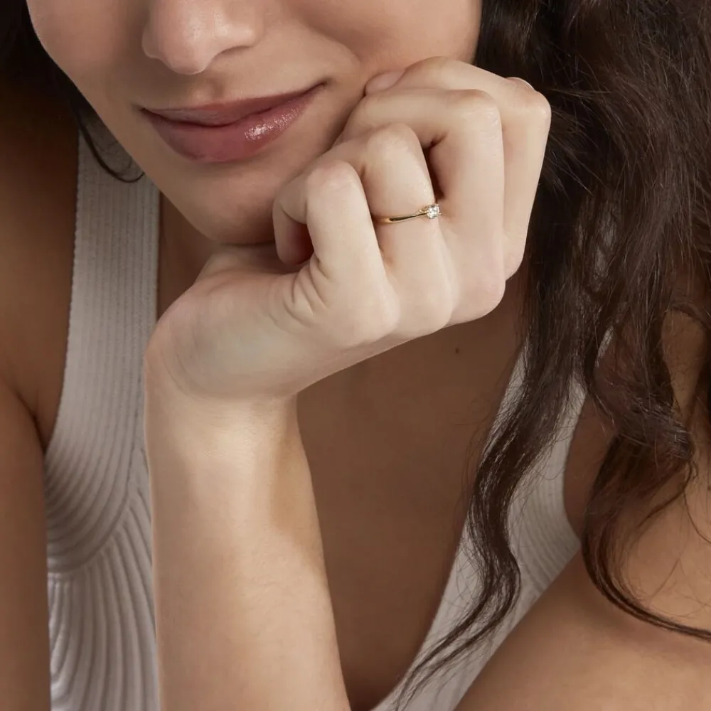 Bague Solitaire Or Jaune Solenia Diamant|Marc Orian Hot