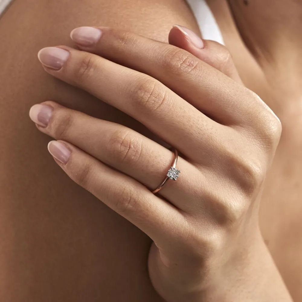 Bague Solitaire Or Rose Dream Diamants|Marc Orian Best