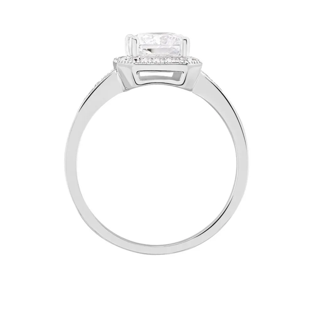 Bague Solitaire Pilar Argent Blanc Oxyde De Zirconium|Marc Orian Sale