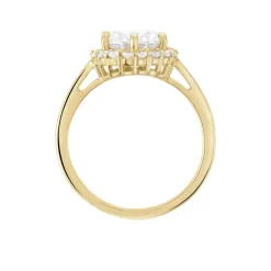 Bague Solitaire Plaqué Or Jaune Melva Oxyde De Zirconium|Marc Orian