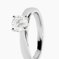 Bague Solitaire Platine Blanc Diamant