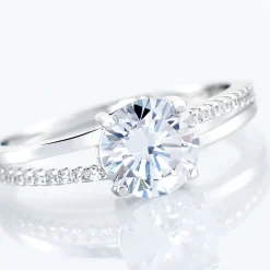 Bague Solitaire Poseidon Argent Blanc Oxyde De Zirconium|Marc Orian Discount