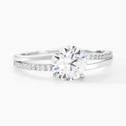 Bague Solitaire Poseidon Argent Blanc Oxyde De Zirconium|Marc Orian Discount