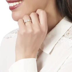 Bague Solitaire Raska Or Jaune Oxyde De Zirconium|Marc Orian