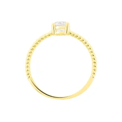 Bague Solitaire Renate Or Jaune Oxyde De Zirconium