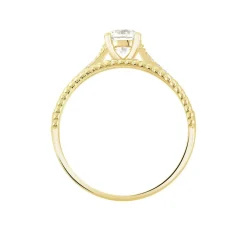 Bague Solitaire Rosemonde Or Jaune Oxyde De Zirconium|Marc Orian New
