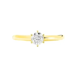 Bague Solitaire Ruken Or Jaune Diamant