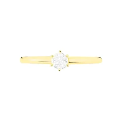 Bague Solitaire Seynabou Or Jaune Diamant|Marc Orian New