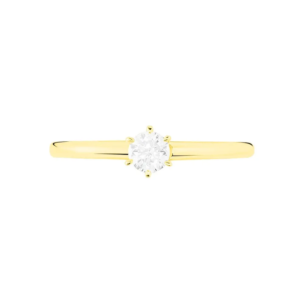 Bague Solitaire Seynabou Or Jaune Diamant|Marc Orian New