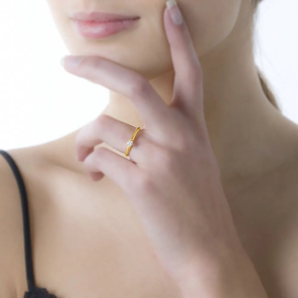 Bague Solitaire Shannel Or Jaune Diamant|Marc Orian Sale