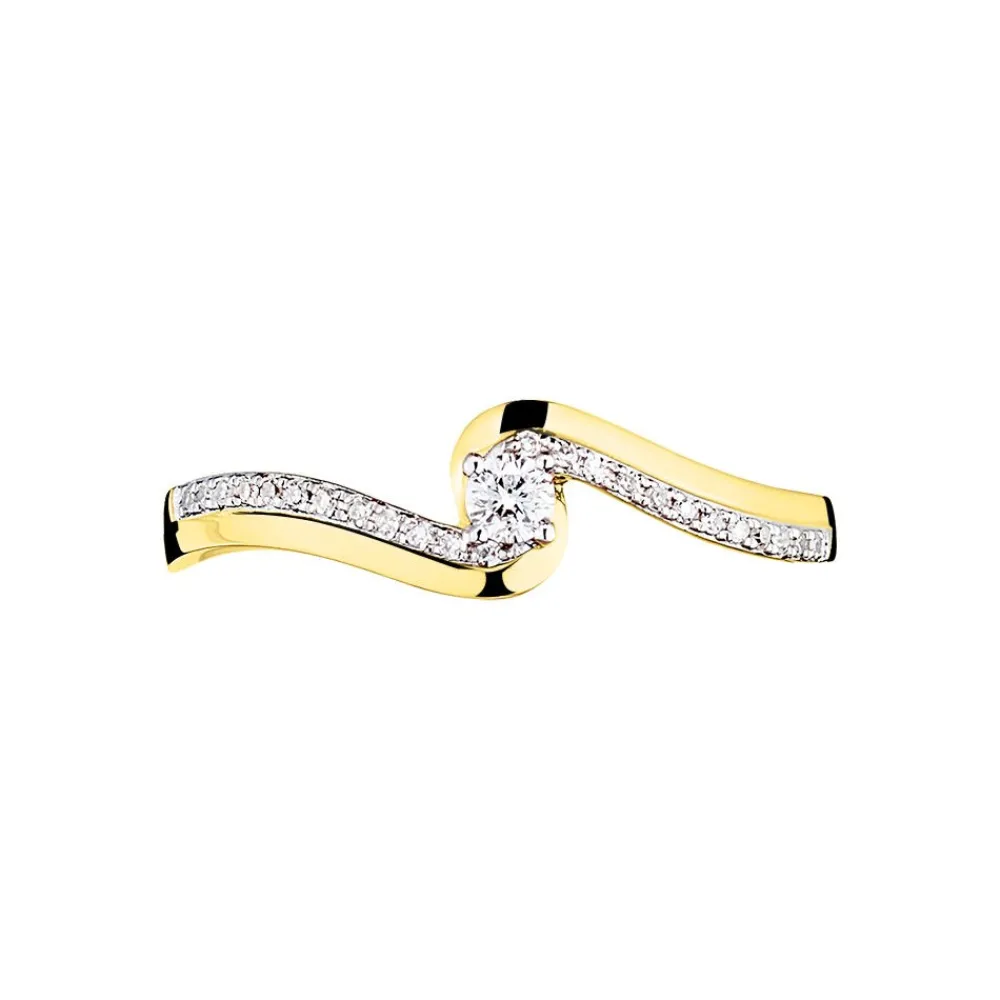 Bague Solitaire Sitan Or Jaune Diamant|Marc Orian
