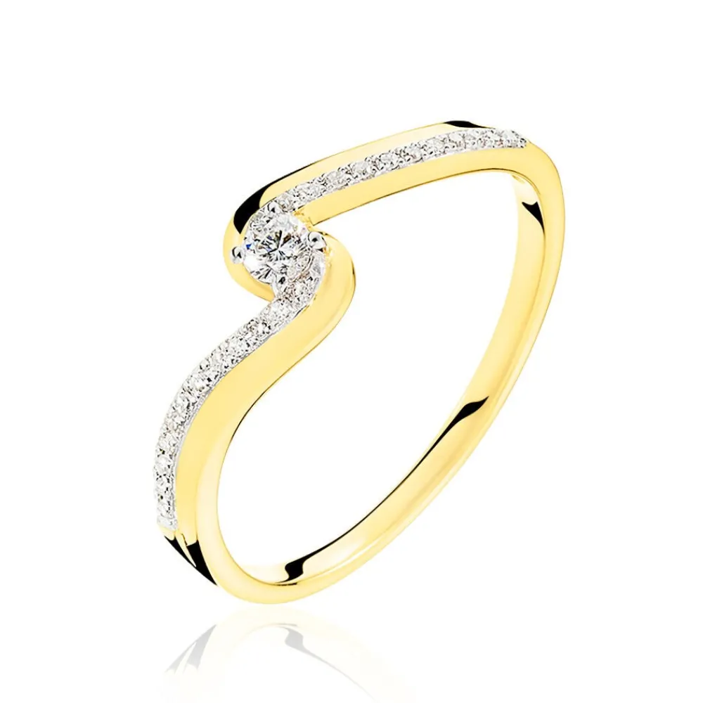 Bague Solitaire Sitan Or Jaune Diamant|Marc Orian