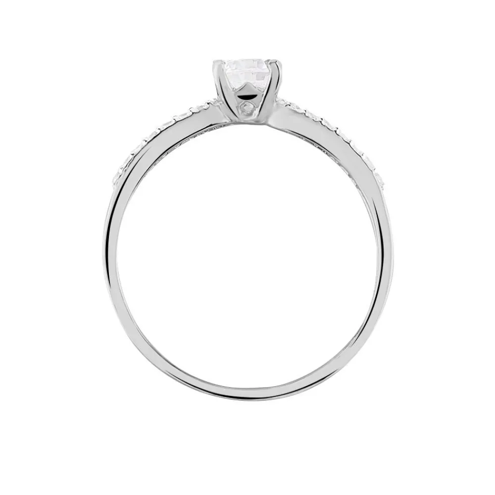 Bague Solitaire Solitea Argent Blanc Oxyde De Zirconium|Marc Orian Best