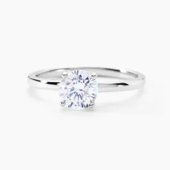 Bague Solitaire Stella Argent Blanc Oxyde De Zirconium|Marc Orian Clearance