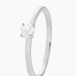 Bague Solitaire Stella Argent Blanc Oxyde De Zirconium|Marc Orian Best