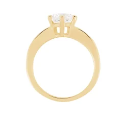 Bague Solitaire Stevie Plaqué Or Jaune Oxyde De Zirconium|Marc Orian Best