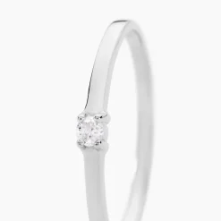 Bague Solitaire Superposition Or Blanc Diamant|Marc Orian Clearance