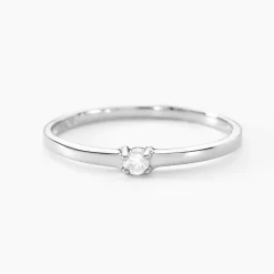 Bague Solitaire Superposition Or Blanc Diamant|Marc Orian Clearance