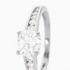 Bague Solitaire Tatjana Or Blanc Oxyde De Zirconium|Marc Orian
